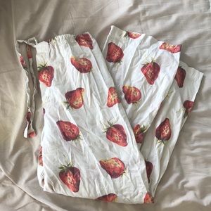 Victoria's Secret Pants - Vintage Victoria’s Secret Strawberry Pajama Pants Victoria's Secret Pants - Vintage Victoria’s Secret Strawberry Pajama Pants